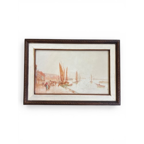 7 - Late 19th Century Pair of Watercolours by Frank Rousse – Yorkshire Coast Seascapes with Boats