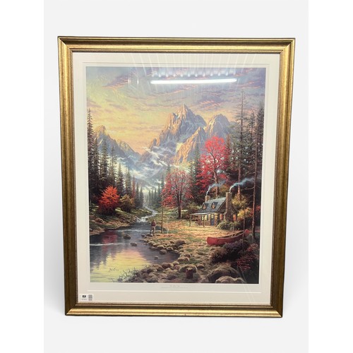 15 - Thomas Kinkade “The Beginning of a Perfect Evening” Print (No. 029/390) – 97cm x 78cm