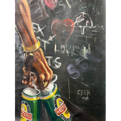 28 - Carl Francis Edward Hodgson “Freemen City” Version I (1993) – 128cm x 170cm