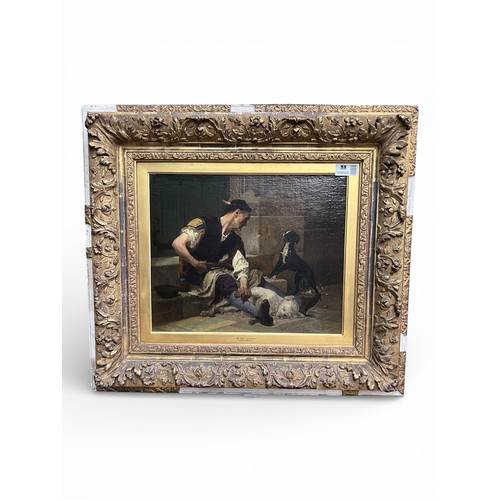 58 - Louis Baader (1828–1919) Oil on Canvas – 67cm (H) x 75cm (W)