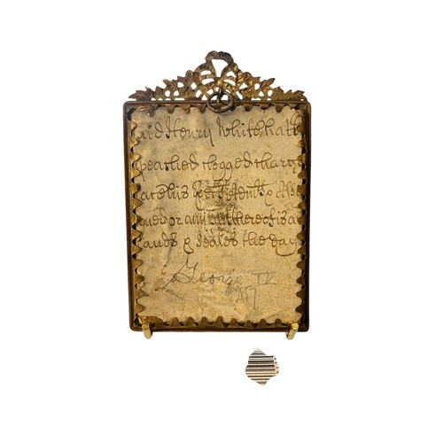 99 - Antique English School Gouache Miniature Portrait of King George IV