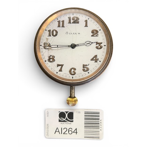 107 - 8-Day Pocket Watch with Enamel Dial (For Repair)