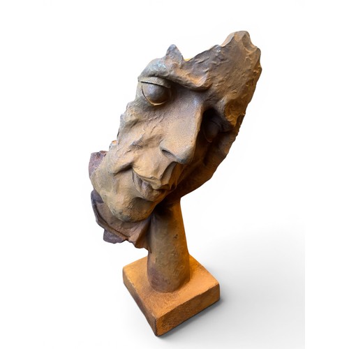 110 - Large Cast Iron Sculpture Depicting 