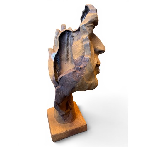 110 - Large Cast Iron Sculpture Depicting 