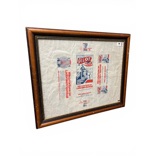 299 - Vintage Advertising Packing Label for Pilot Matches - 57 cm x 68 cm