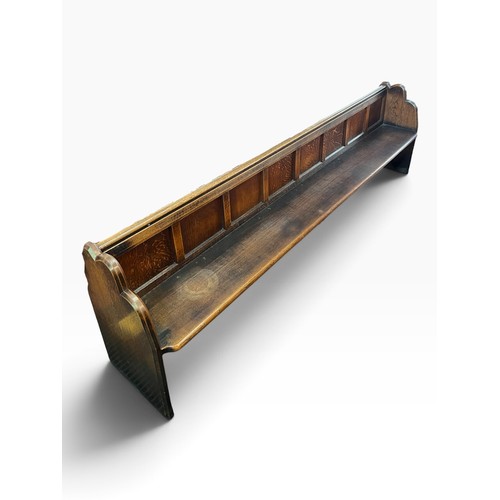 A substantial traditional wooden church pew removed from St James ...