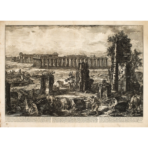 62 - A volume of etchings, the majority by Giovanni Battista Piranesi (1720-1778). Oblong 1o, 19th centur... 