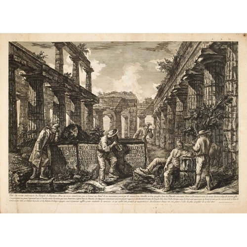 62 - A volume of etchings, the majority by Giovanni Battista Piranesi (1720-1778). Oblong 1o, 19th centur... 