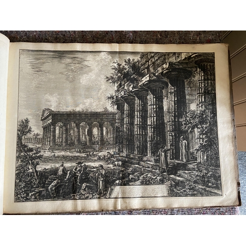 62 - A volume of etchings, the majority by Giovanni Battista Piranesi (1720-1778). Oblong 1o, 19th centur... 