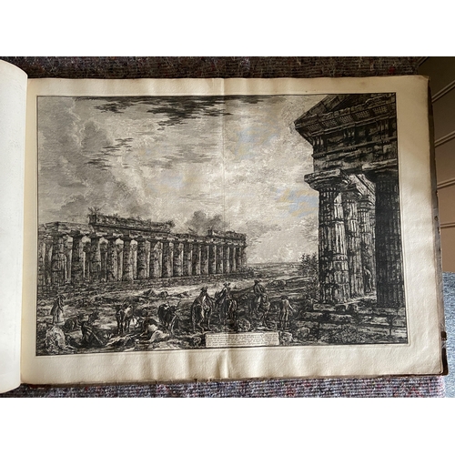 62 - A volume of etchings, the majority by Giovanni Battista Piranesi (1720-1778). Oblong 1o, 19th centur... 