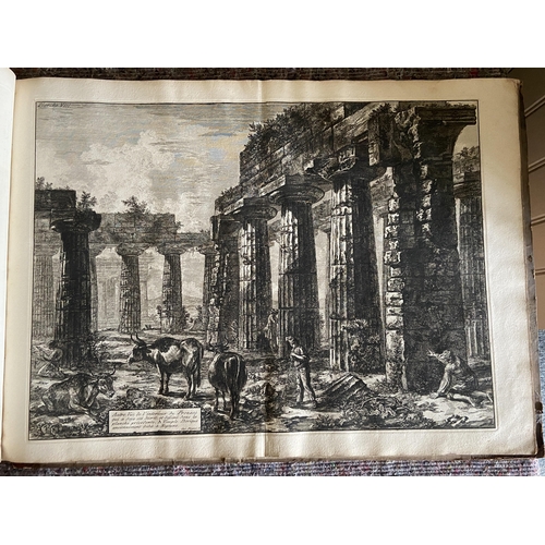 62 - A volume of etchings, the majority by Giovanni Battista Piranesi (1720-1778). Oblong 1o, 19th centur... 