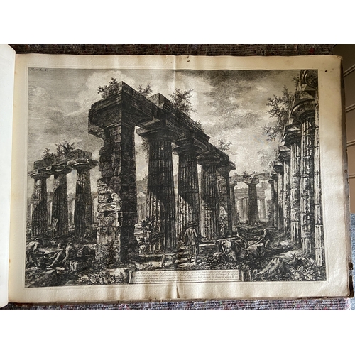 62 - A volume of etchings, the majority by Giovanni Battista Piranesi (1720-1778). Oblong 1o, 19th centur... 