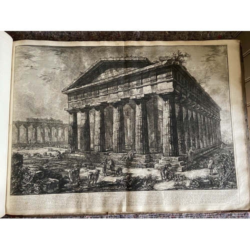 62 - A volume of etchings, the majority by Giovanni Battista Piranesi (1720-1778). Oblong 1o, 19th centur... 