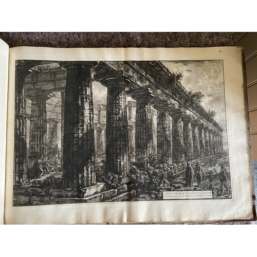 62 - A volume of etchings, the majority by Giovanni Battista Piranesi (1720-1778). Oblong 1o, 19th centur... 