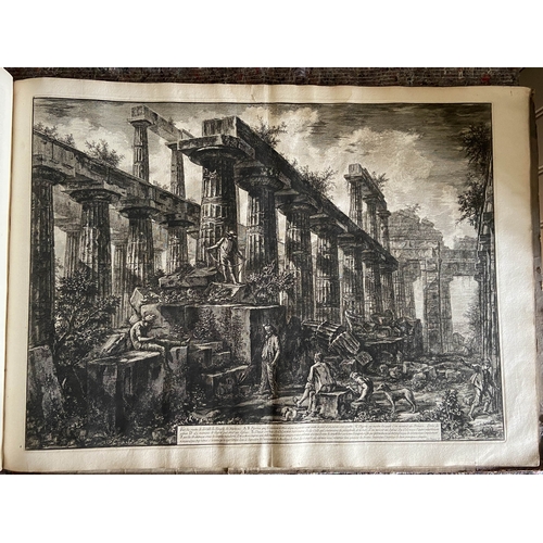 62 - A volume of etchings, the majority by Giovanni Battista Piranesi (1720-1778). Oblong 1o, 19th centur... 