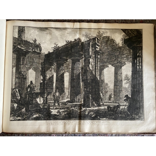 62 - A volume of etchings, the majority by Giovanni Battista Piranesi (1720-1778). Oblong 1o, 19th centur... 