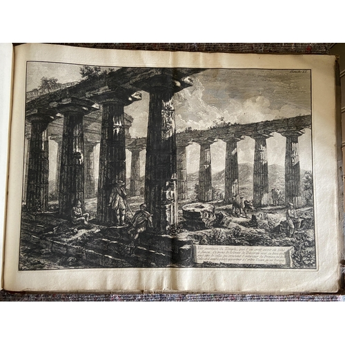 62 - A volume of etchings, the majority by Giovanni Battista Piranesi (1720-1778). Oblong 1o, 19th centur... 