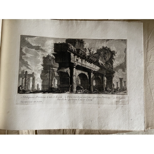 62 - A volume of etchings, the majority by Giovanni Battista Piranesi (1720-1778). Oblong 1o, 19th centur... 