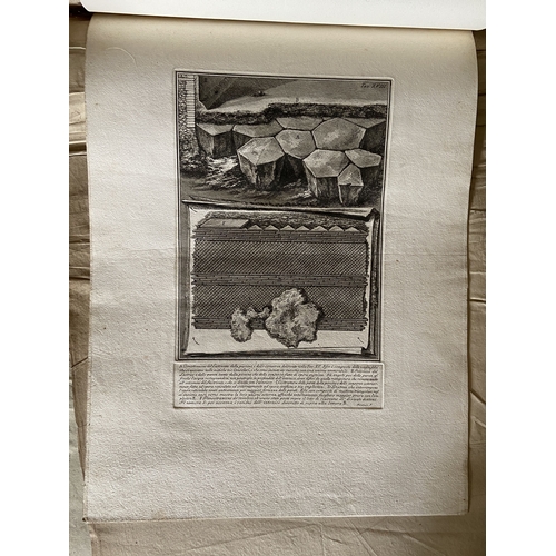 62 - A volume of etchings, the majority by Giovanni Battista Piranesi (1720-1778). Oblong 1o, 19th centur... 