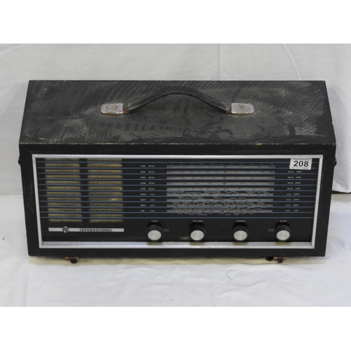 208 - Vintage Pye international radio