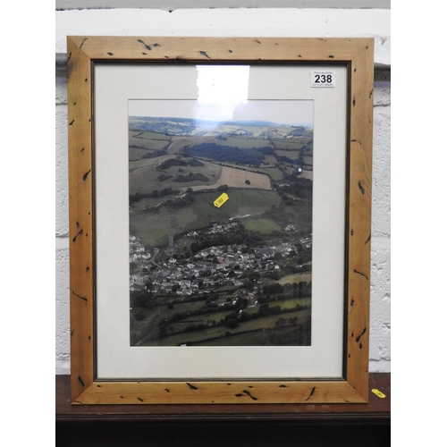 238 - Framed aerial photograph - Combe Martin