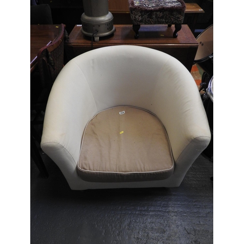 264 - Upholstered tub chair