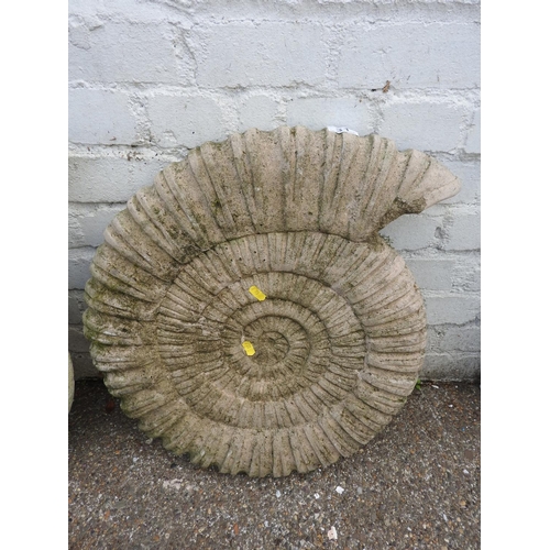 31 - Concrete garden ornament - fossil