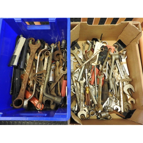 504 - 2x boxes of tools - spanners etc