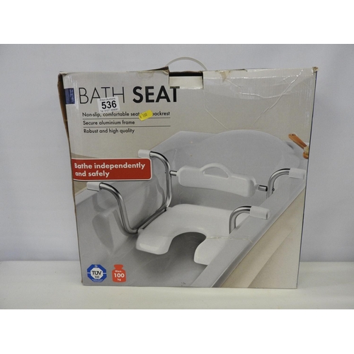 536 - Boxed bath seat