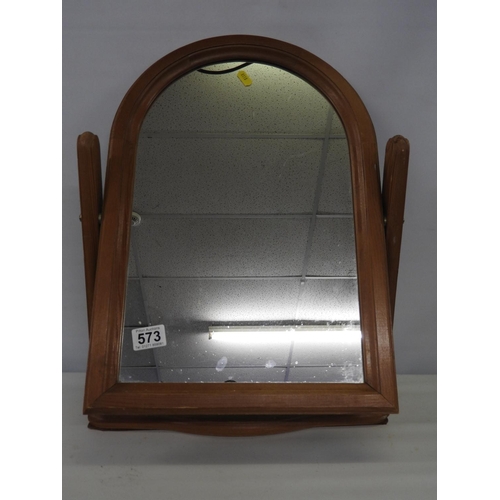 573 - Pine framed mirror