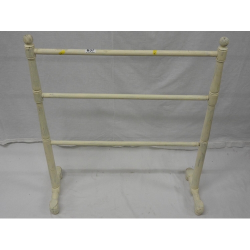 637 - Painted towel rail