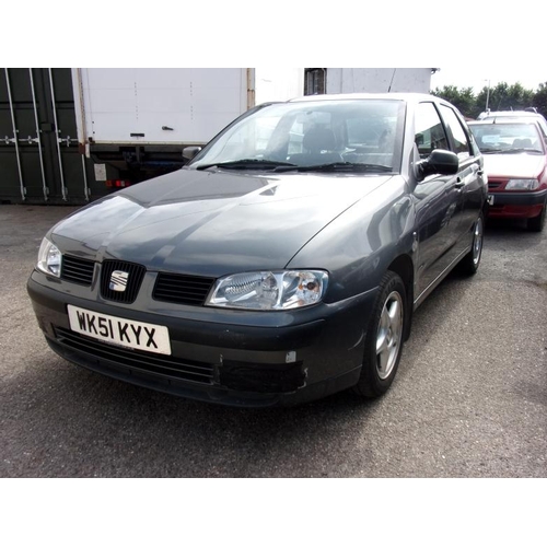 10E - Seat Ibiza 1.4 petrol No MOT, 72,382 recorded miles WK51 KYX