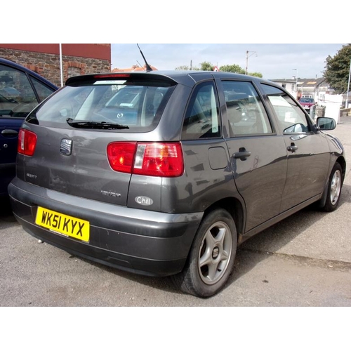 10E - Seat Ibiza 1.4 petrol No MOT, 72,382 recorded miles WK51 KYX