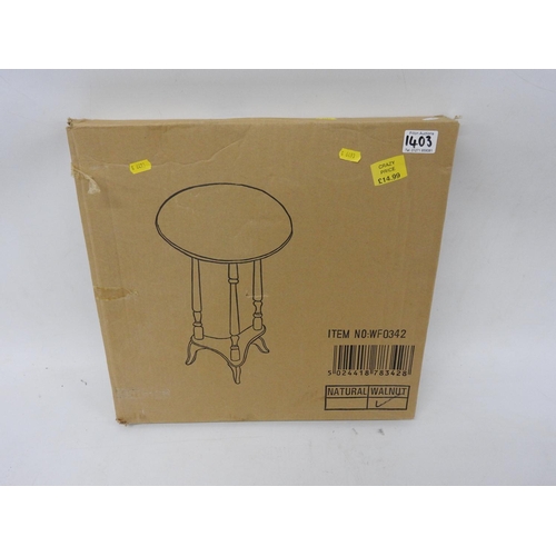 1403 - Boxed new occasional table