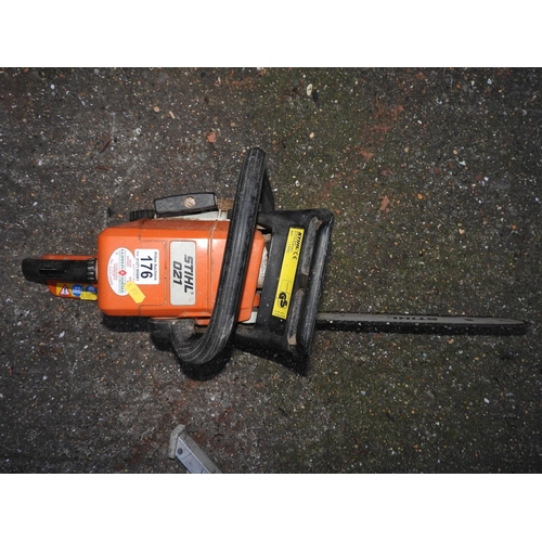 176 - Stihl O21 petrol chainsaw