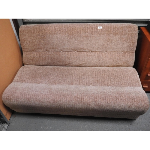 233 - Small upholstered sofa bed