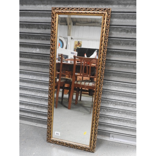 293 - Gilt framed bevel edged mirror