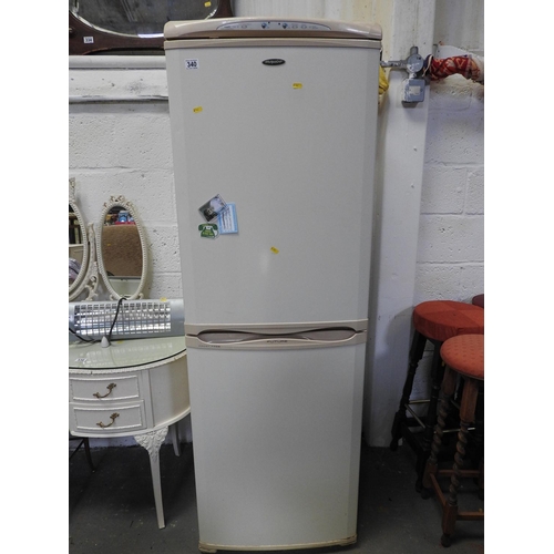 340 - Hotpoint upright fridge freezer