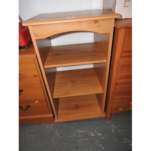 353 - Modern light wood shelf unit - 17x 16x 32