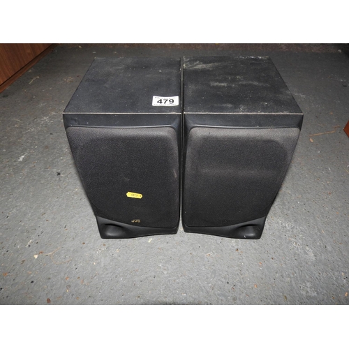 479 - Pair of JVC loud speakers