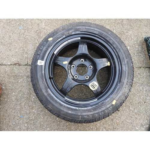 87 - New 16'' car spare wheel with a Pirelli 205/55/16 tyre