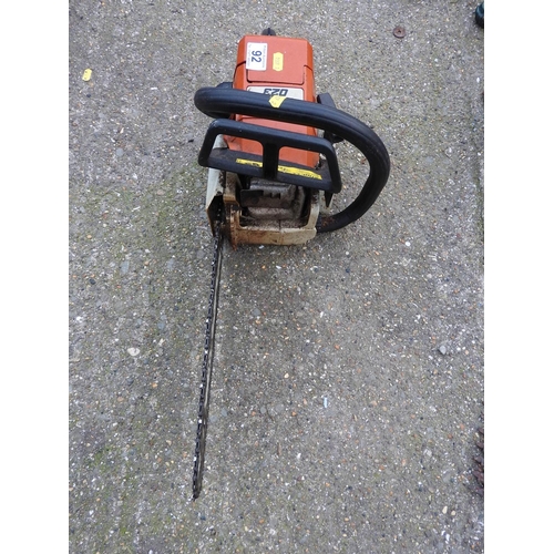 92 - Stihl O23 petrol chainsaw