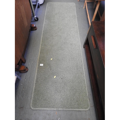 429 - Hall runner rug - green ground