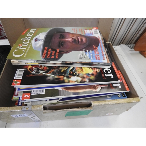 440 - Quantity of cricketer magazines