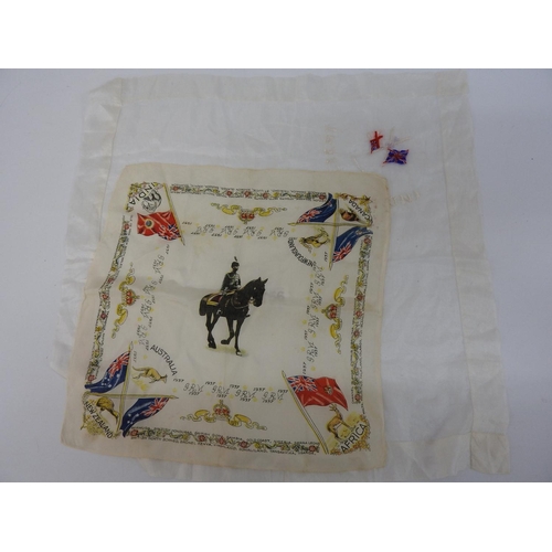 756 - 2x Royal Empire handkerchiefs