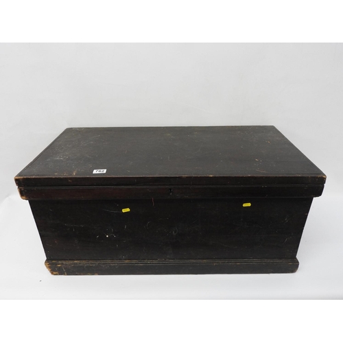 762 - Pine blanket box - 37x 19x 17