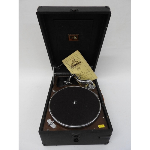 963 - HMV wind up gramophone