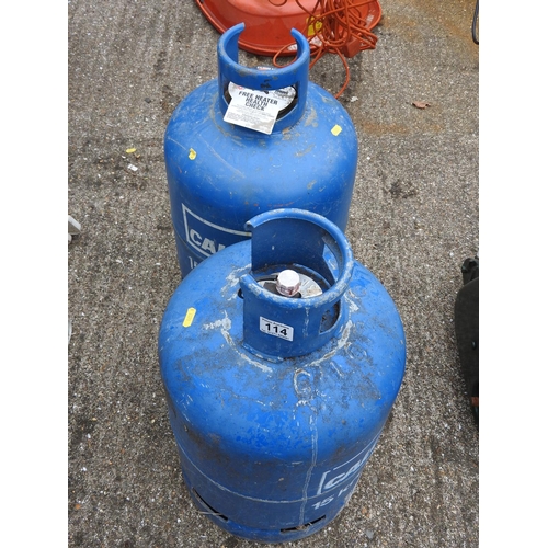 114 - 2x Calor gas bottles