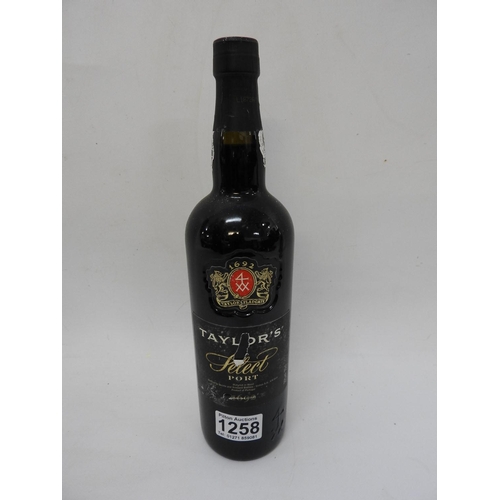 1258 - Bottle of Taylors port