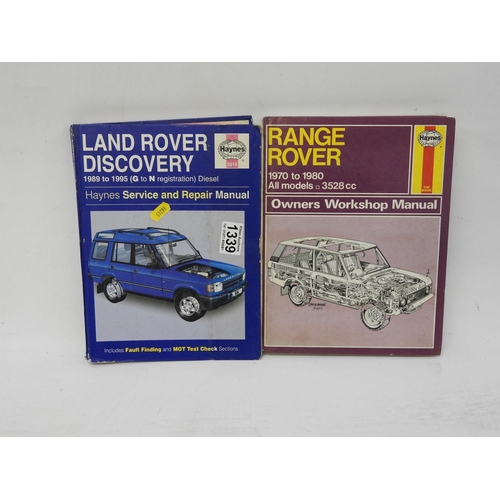 1339 - Range Rover and Land Rover Haynes manuals